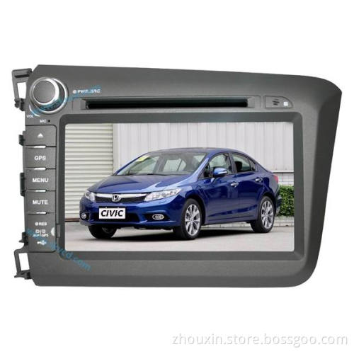 (HONDA CIVIC 2012) 8 inch two din Car DVD Player with GPS, bluetooth
